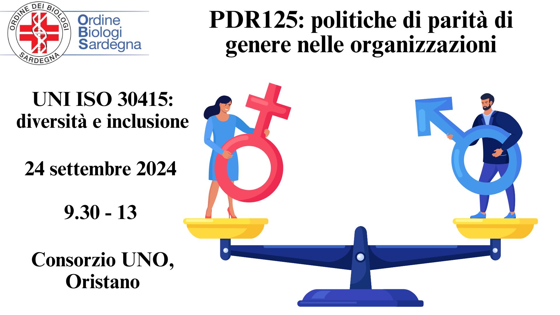 Clicca per accedere all'articolo Corso di formazione - PDR125: politiche di parità di genere nelle organizzazioni
