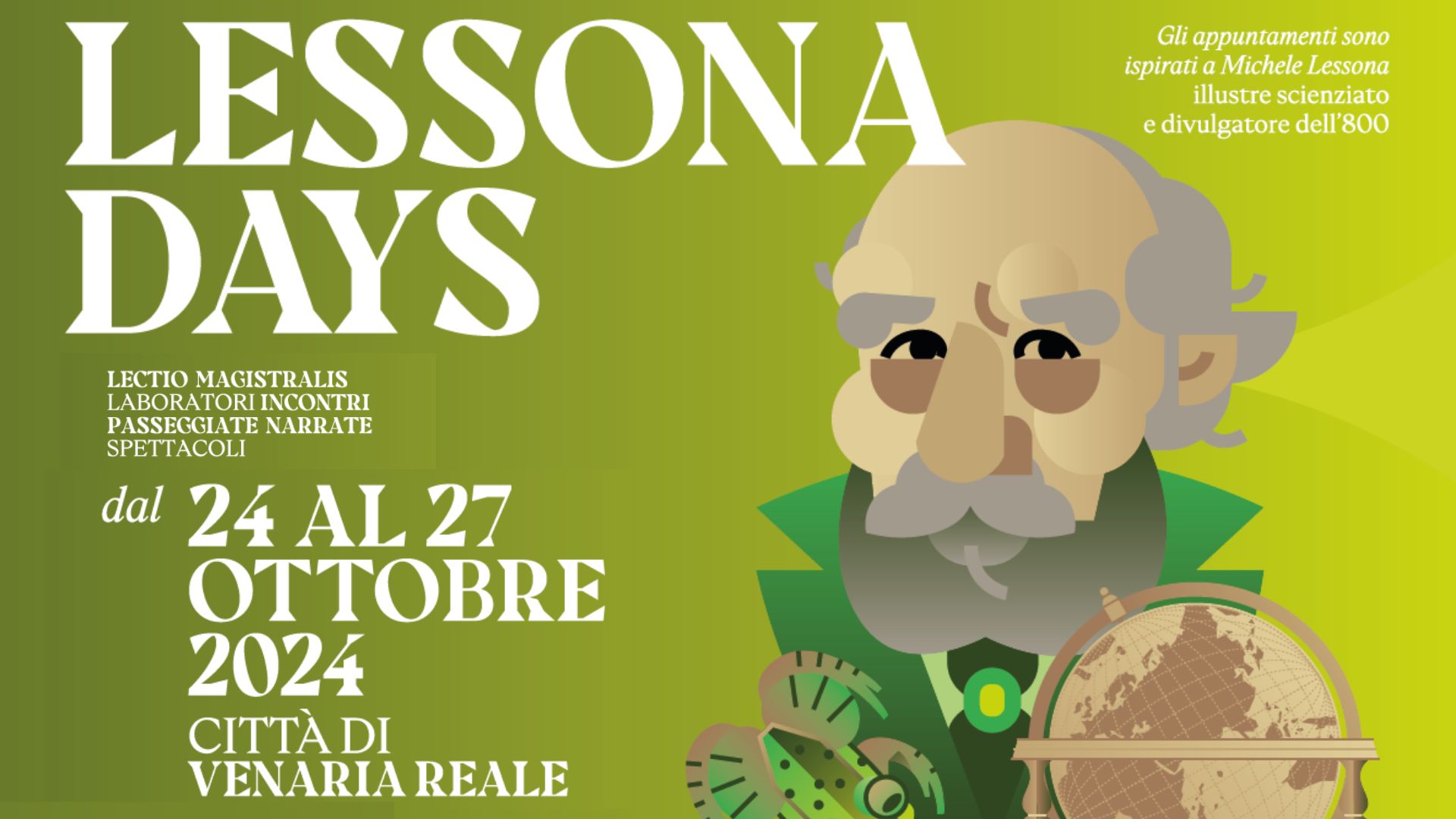 Clicca per accedere all'articolo Al via i Lessona Days: gli incontri ludico-culturali ispirati dalla figura dello scienziato e divulgatore ottocentesco Michele Lessona