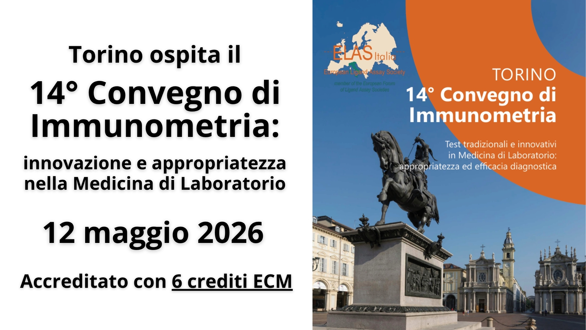 Clicca per accedere all'articolo Arriva a Torino il 14° Convegno di Immunometria: innovazione e appropriatezza nella Medicina di Laboratorio