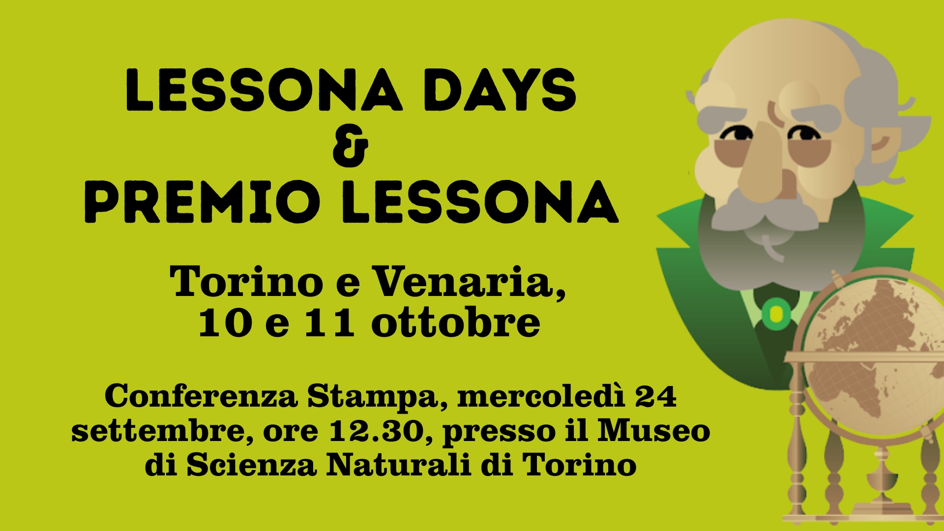 Clicca per accedere all'articolo Lessona Days e Premio Lessona: conferenze, incontri, laboratori, attività in piazza e un premio per la divulgazione scientifica, dedicati a Michele Lessona