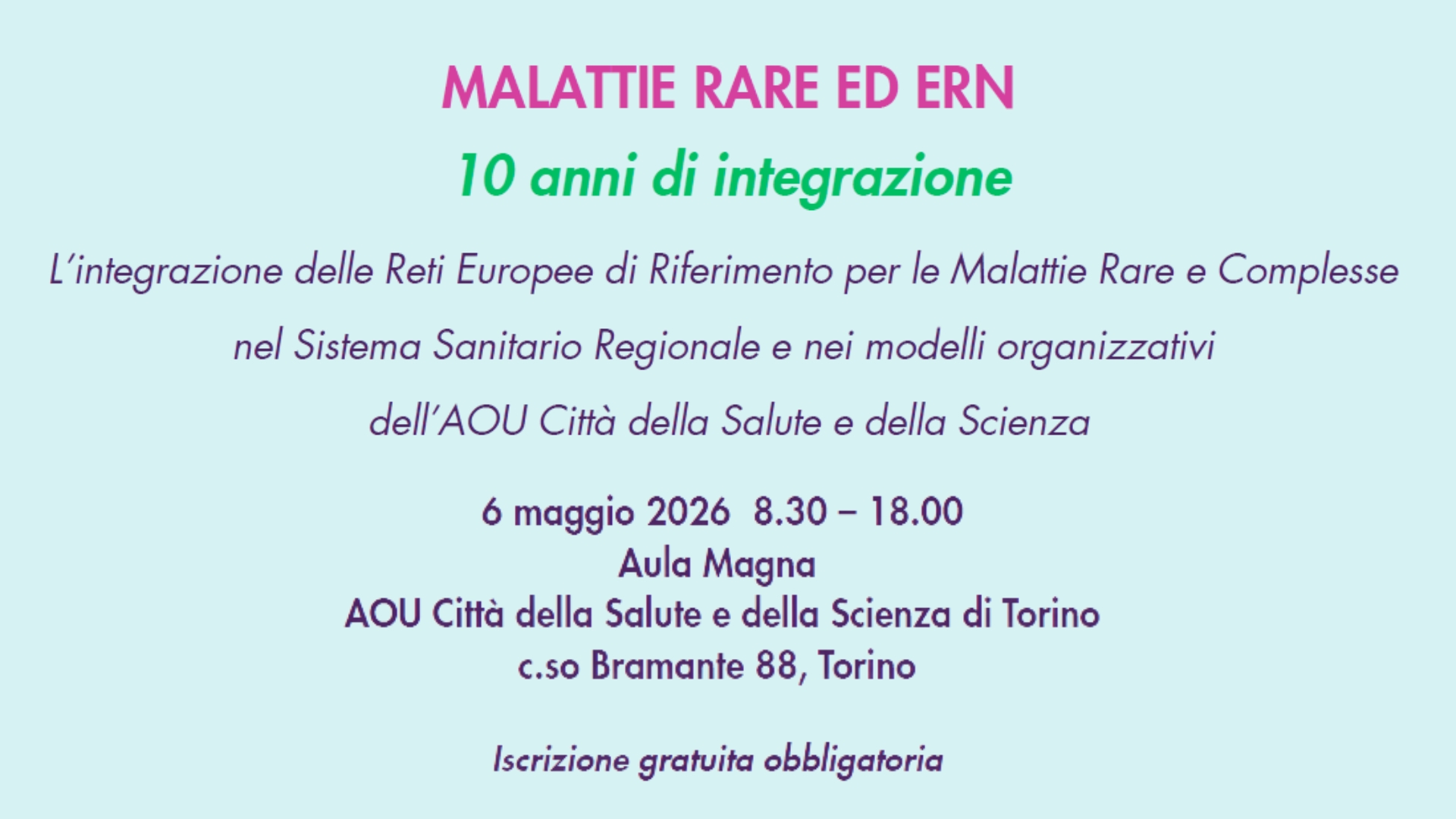 Clicca per accedere all'articolo Malattie rare ed ERN: 10 anni di integrazione nel sistema sanitario regionale