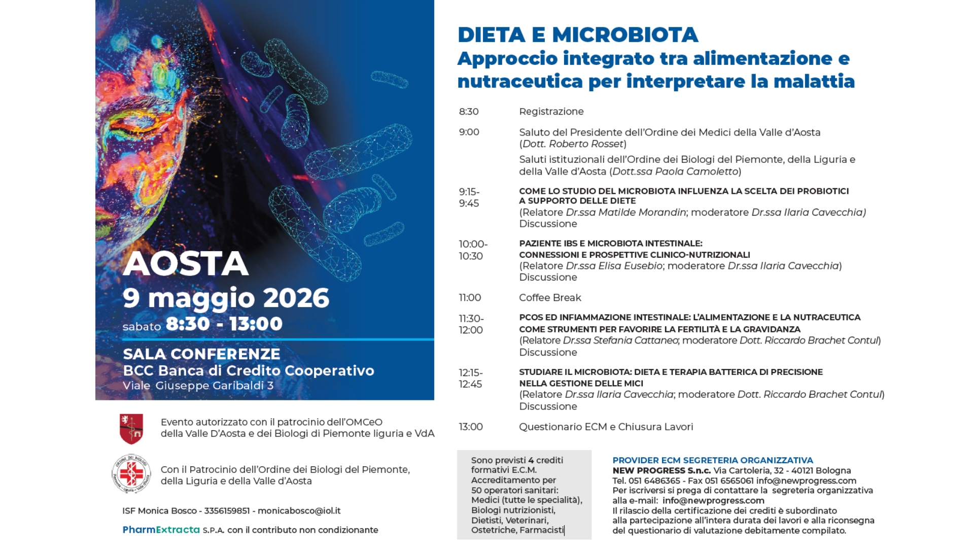 Clicca per accedere all'articolo Convegno ECM: "Dieta e Microbiota: un approccio integrato tra alimentazione e nutraceutica per interpretare la malattia"