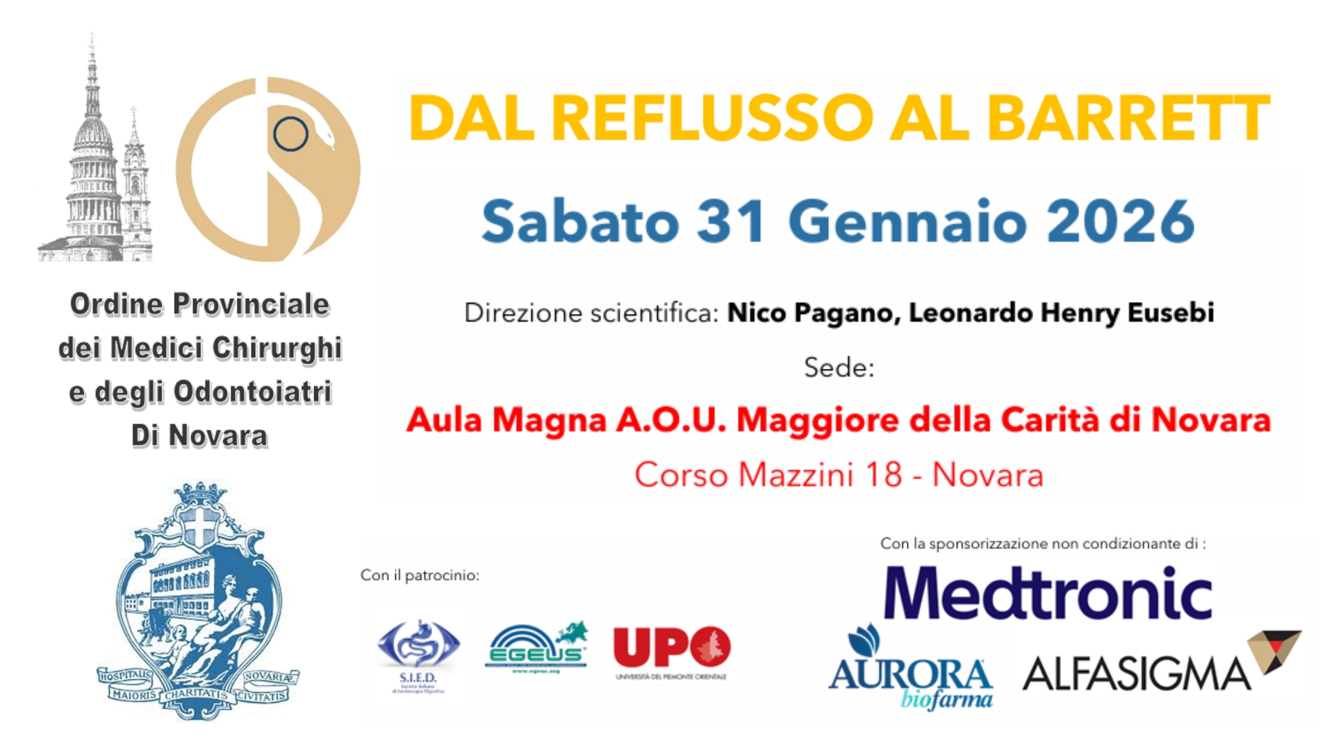 Clicca per accedere all'articolo Convegno di gastroenterologia: “Dal reflusso al Barrett”