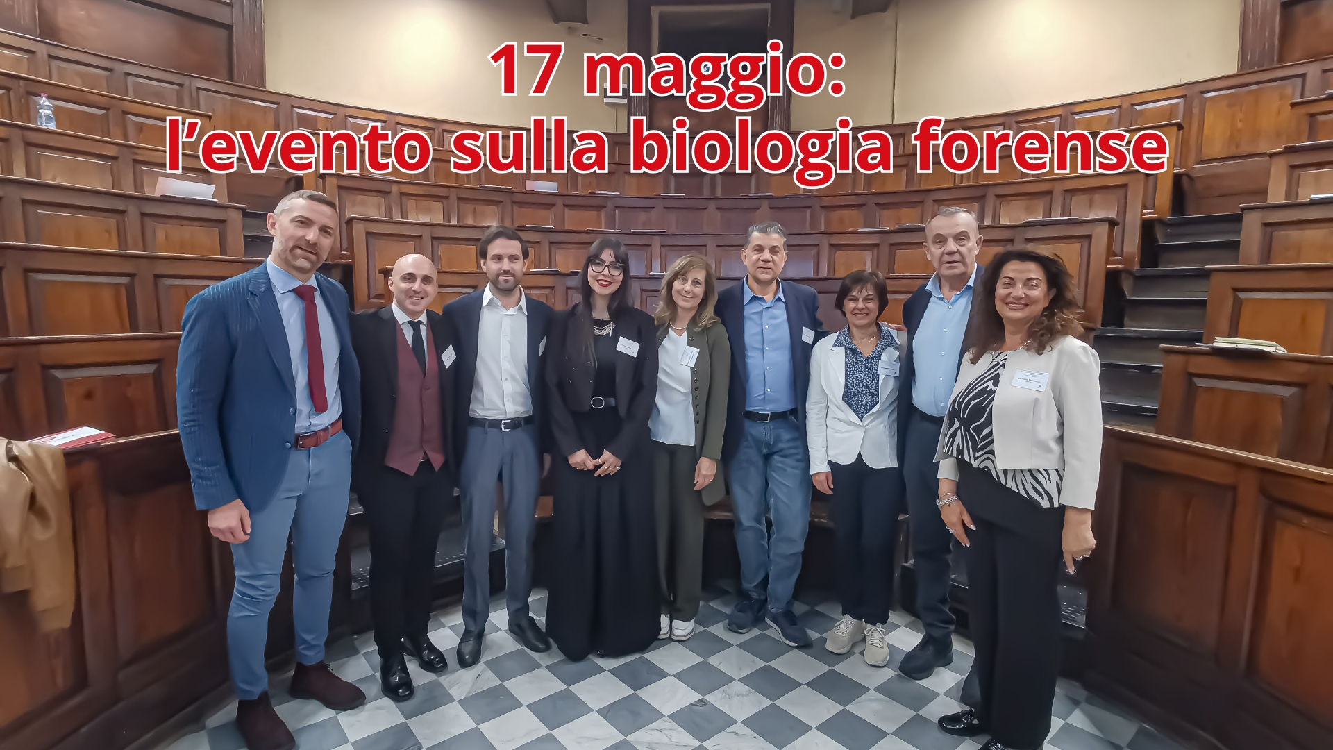 Clicca per accedere all'articolo La Biologia Forense diventa protagonista a Torino: il successo dell'evento di ieri