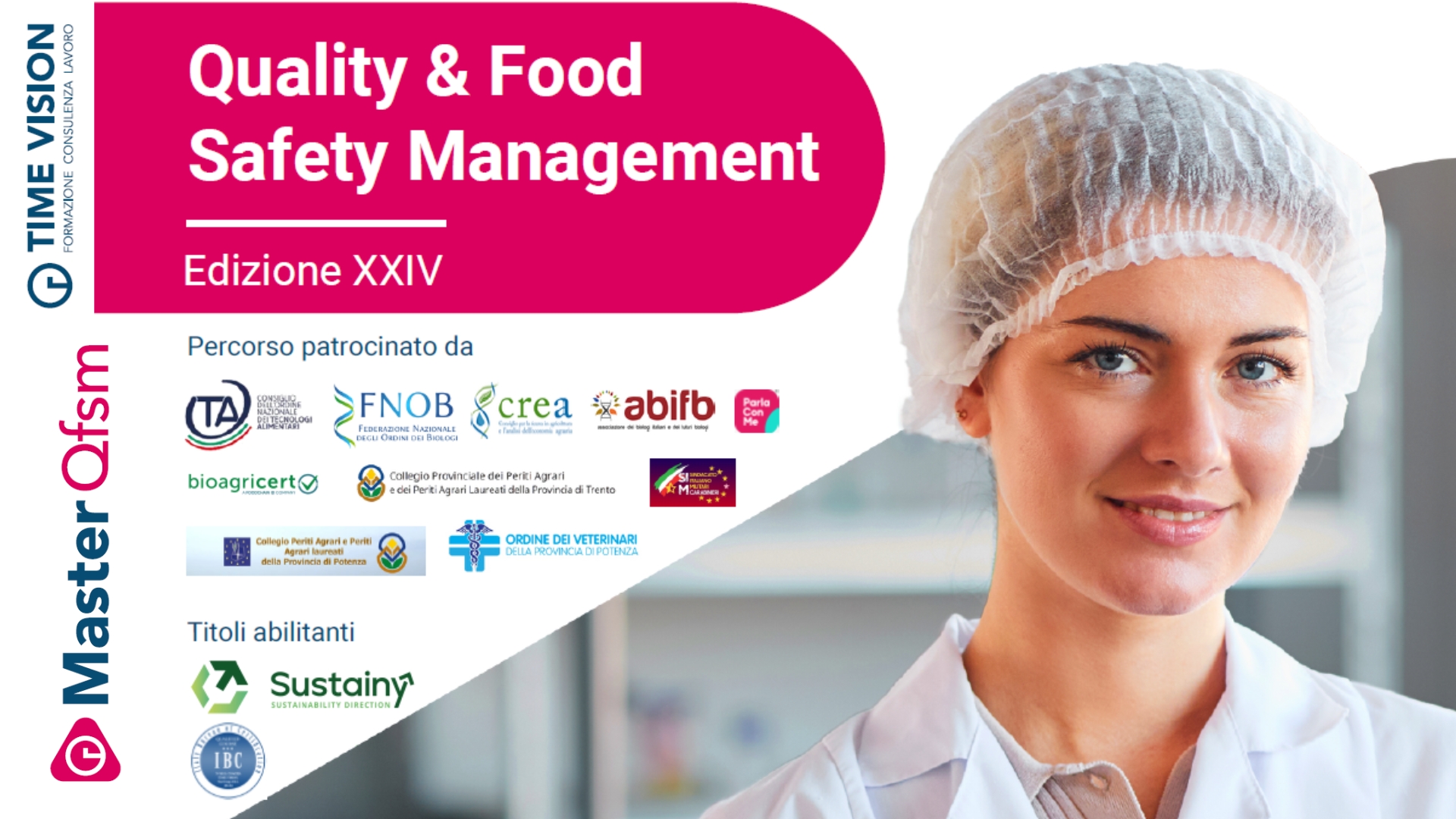 Clicca per accedere all'articolo XXIV ed. Master in Quality & Food Safety Management di Time Vision