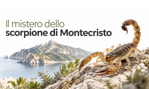 Il mistero dello scorpione di Montecristo: il DNA racconta una storia di 26 milioni di anni